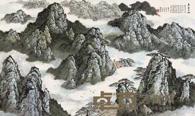 刘旷 癸未（2003）年作 东岳泰山 镜心 163×97cm